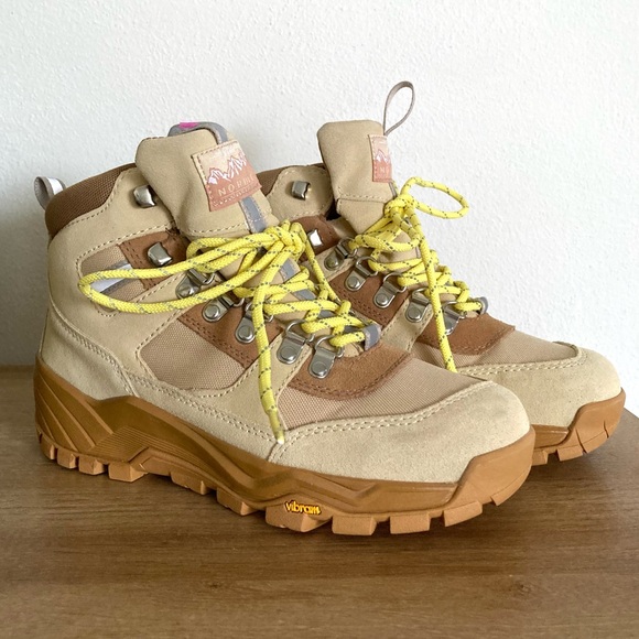 Crew Nordic Waterproof Hiking Boots in Tan Brown Neutral - Main Image